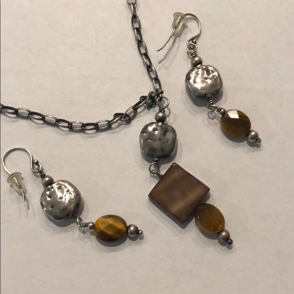 Retired Silpada Sterling Necklace/Earring Set